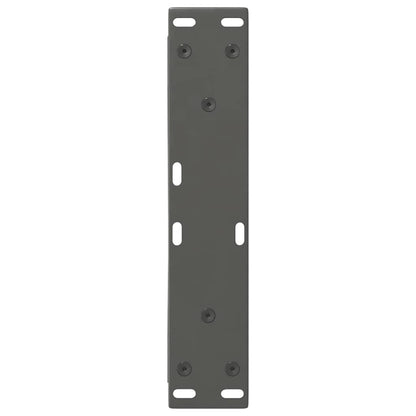 Gambe per Tavolino 2 pz Antracite 30x(30-31,3) cm in Acciaio - homemem39
