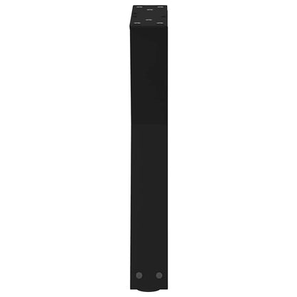 Gambe per Tavolino 2 pz Nero 38x(42-43,3) cm in Acciaio