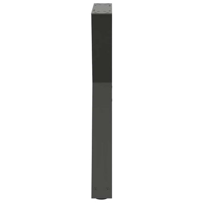 Gambe per Tavolo da Pranzo 2pz Antracite 60x(72-73,3)cm Acciaio - homemem39