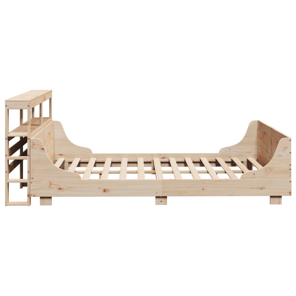 Letto senza Materasso 135x190 cm in Legno Massello di Pino