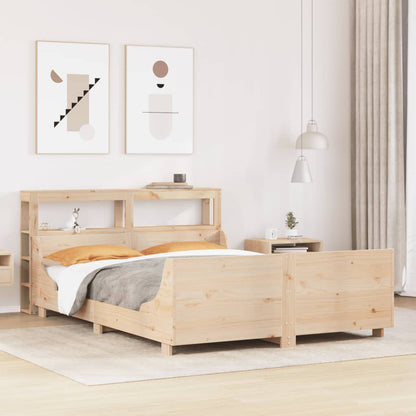 Letto senza Materasso 135x190 cm in Legno Massello di Pino