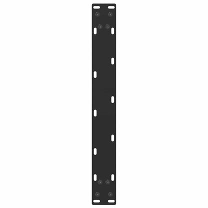 Gambe Tavolino da Caffè a U 2 pz Nero 50x(30-31) cm in Acciaio - homemem39