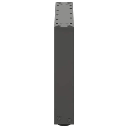 Gambe Tavolino Caffè a U 2 pz Antracite 50x(30-31)cm in Acciaio