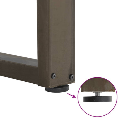 Gambe Tavolino Caffè a U 2 pz 70x(42-43) cm Acciaio - homemem39