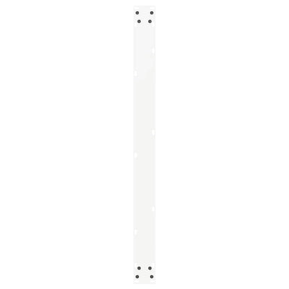 Gambe Tavolo Pranzo a U 2 pz Bianco 100x(72-73) cm Acciaio - homemem39