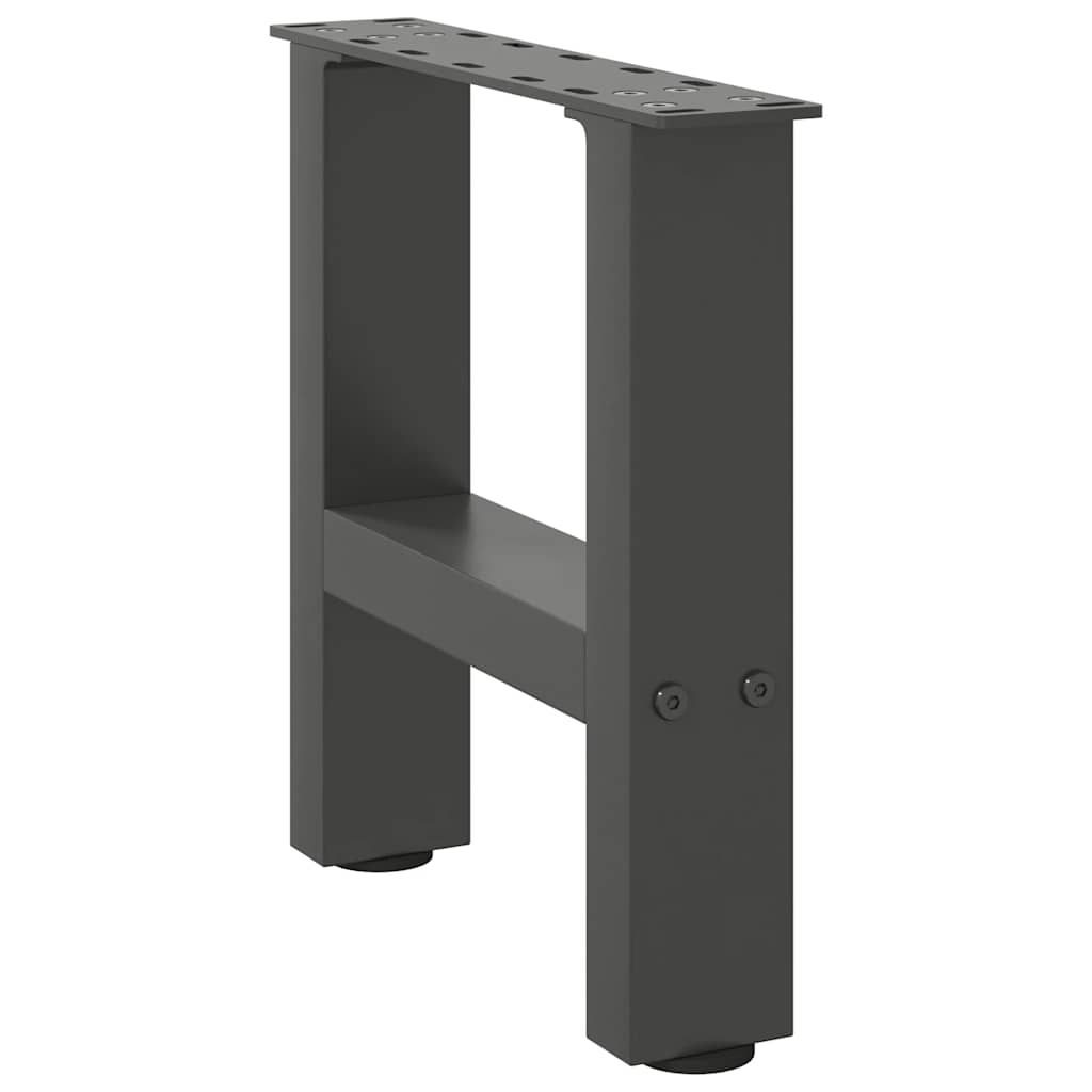 Gambe per Tavolino da Caffè Antracite 2 pz 40x(30-31)cm Acciaio - homemem39