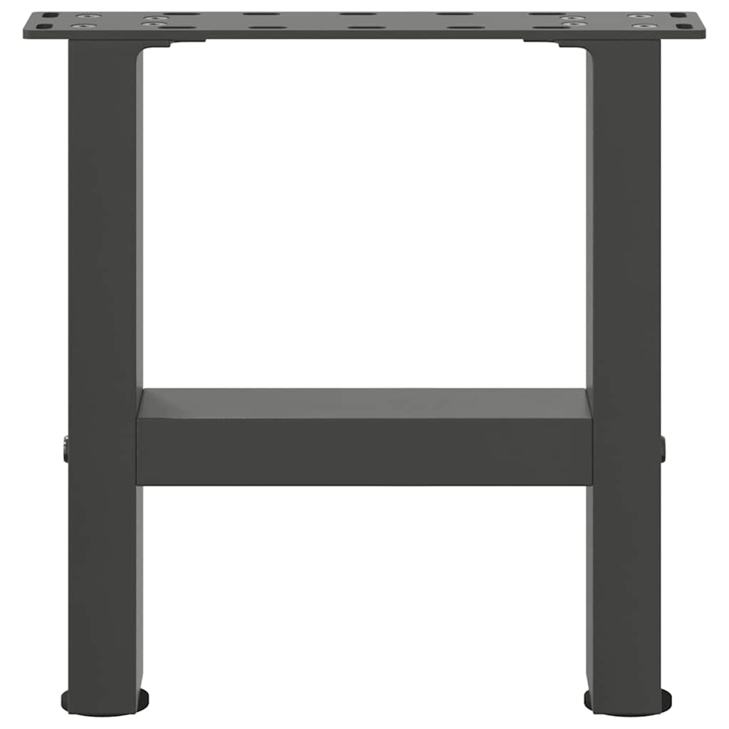 Gambe per Tavolino da Caffè Antracite 2 pz 40x(30-31)cm Acciaio - homemem39