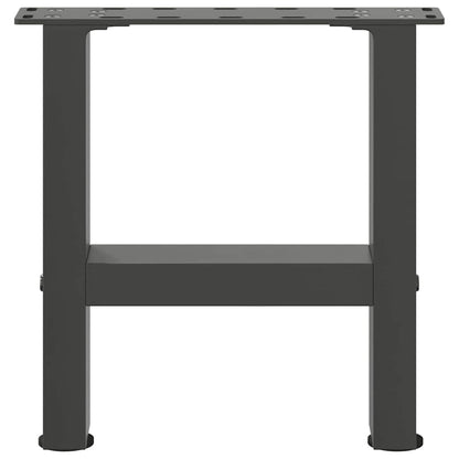 Gambe per Tavolino da Caffè Antracite 2 pz 40x(30-31)cm Acciaio - homemem39