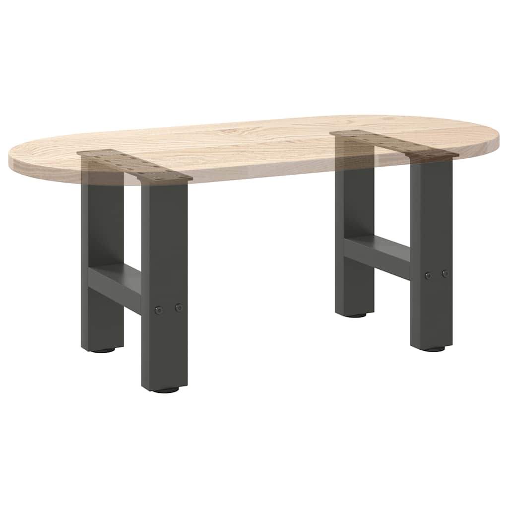 Gambe per Tavolino da Caffè Antracite 2 pz 40x(30-31)cm Acciaio - homemem39