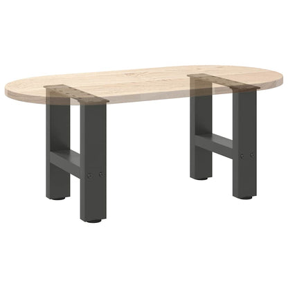 Gambe per Tavolino da Caffè Antracite 2 pz 40x(30-31)cm Acciaio - homemem39