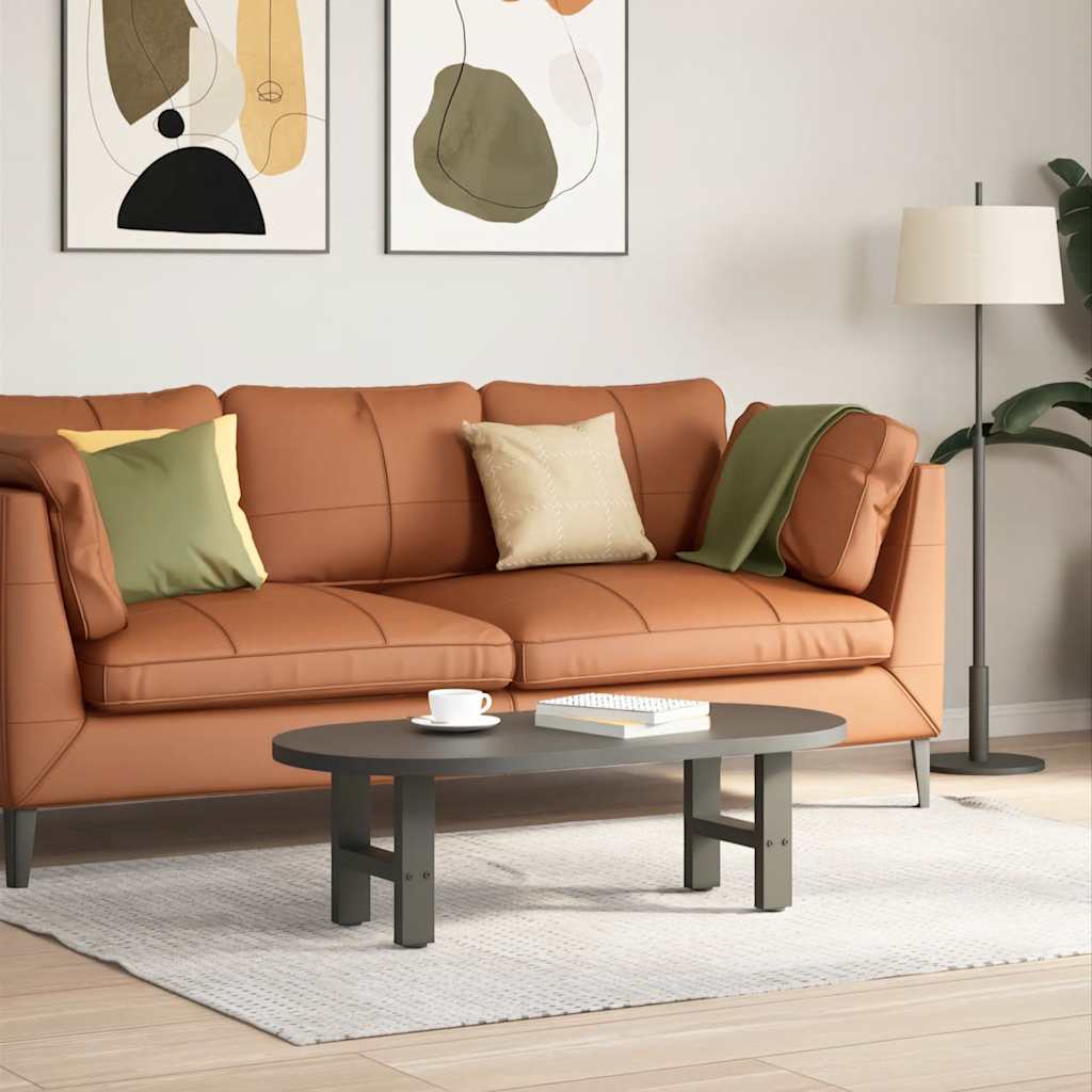 Gambe per Tavolino da Caffè Antracite 2 pz 40x(30-31)cm Acciaio - homemem39