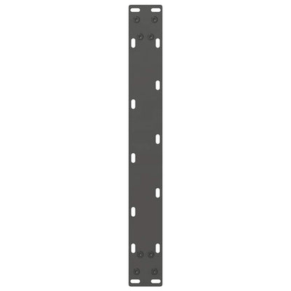 Gambe per Tavolino Antracite 2 pz 60x(42-43) cm Acciaio - homemem39