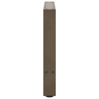 Gambe per Tavolino Naturale 2 pz 60x(42-43) cm Acciaio - homemem39