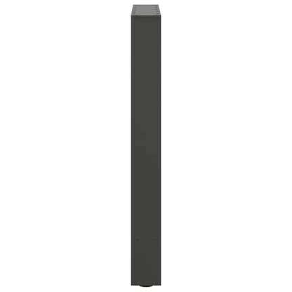Gambe per Tavolino Antracite 2 pz 50x(72-73) cm Acciaio
