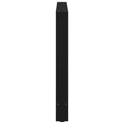 Gambe per Tavolino Nero 2 pz 90x(72-73) cm Acciaio - homemem39