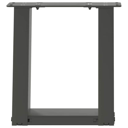 Gambe Tavolino Caffè a U 2 pz Antracite 30x(30-31)cm in Acciaio - homemem39