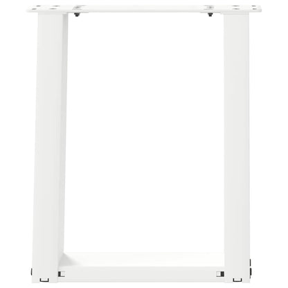 Gambe Tavolino Caffè a U 2 pz Bianco 28x(42-43) cm Acciaio - homemem39