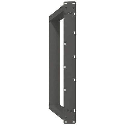 Gambe Tavolo Pranzo a U 2 pz Antracite 80x(72-73) cm Acciaio - homemem39