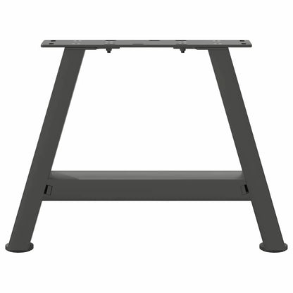 Gambe Tavolino Caffè a A 2 pz Antracite 50x(30-31)cm in Acciaio - homemem39