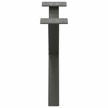 Gambe Tavolino Caffè a X 2 pz Antracite 50x(30-31)cm in Acciaio - homemem39