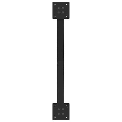 Gambe Tavolino da Caffè a X 2 pz Nero 70x(30-31) cm in Acciaio - homemem39
