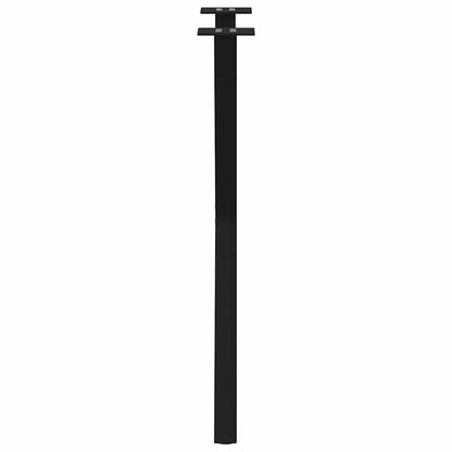 Gambe Tavolo Pranzo a Forma X 2 pz Nero 57x(72-73) cm Acciaio - homemem39