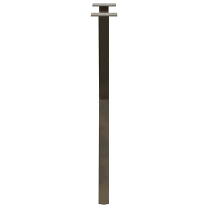 Gambe Tavolo Pranzo a X 2 pz Naturale 57x(72-73) cm Acciaio - homemem39