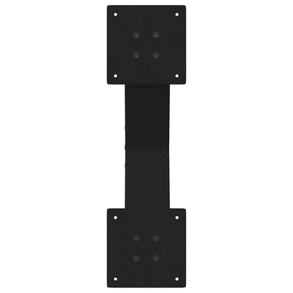 Gambe Tavolino da Caffè a X 2 pz Nero 50x(30-31) cm in Acciaio - homemem39