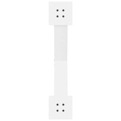 Gambe Tavolino Caffè a X 2 pz Bianco 70x(42-43) cm Acciaio - homemem39