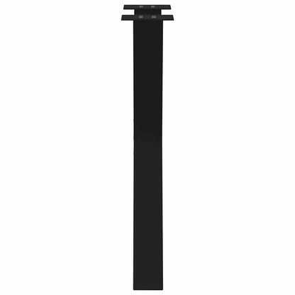 Gambe Tavolo Pranzo a Forma X 2 pz Nero 60x(72-73) cm Acciaio - homemem39