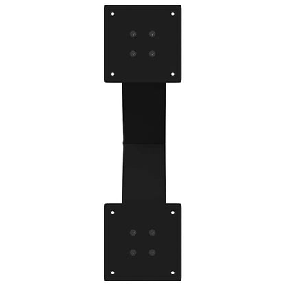 Gambe Tavolo Pranzo a Forma X 2 pz Nero 60x(72-73) cm Acciaio - homemem39