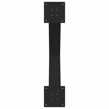 Gambe Tavolo Pranzo a Forma X 2 pz Nero 70x(72-73) cm Acciaio - homemem39