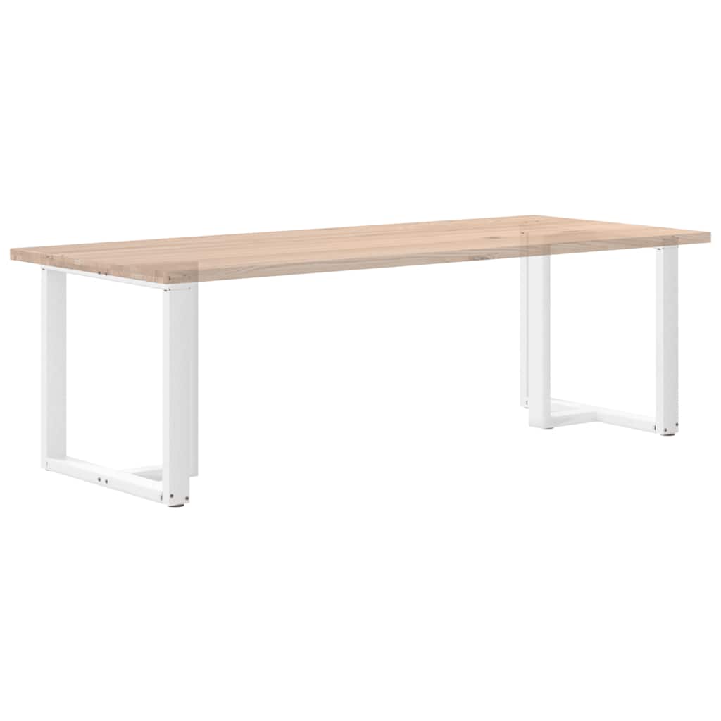 Gambe Tavolo Pranzo Forma T 2pz Bianco 80x35x(72-73) cm Acciaio - homemem39