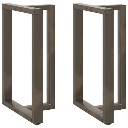 Gambe Tavolo Bar Forma T 2 pz Naturale 60x35x(91-92)cm Acciaio - homemem39