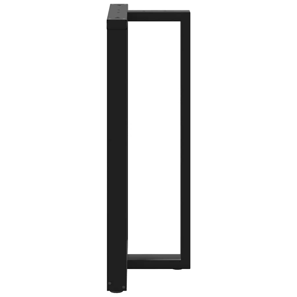 Gambe Tavolo Bar a Forma T 2 pz Nero 60x35x(110-111) cm Acciaio - homemem39
