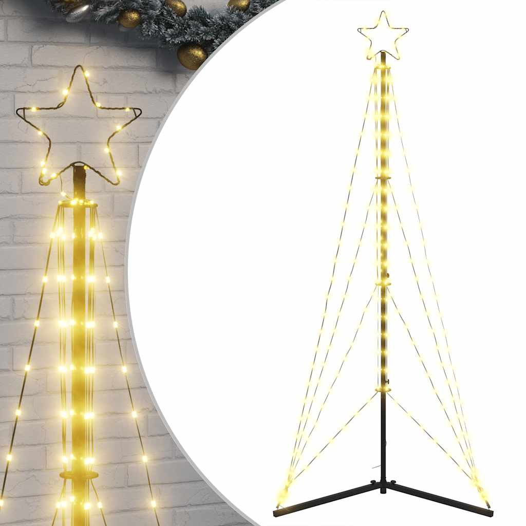 Albero di Natale a LED 363 LED Bianco Caldo 182 cm