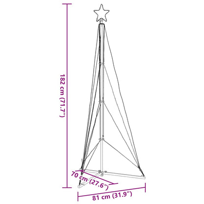 Albero di Natale a LED 363 LED Bianco Caldo 182 cm - homemem39