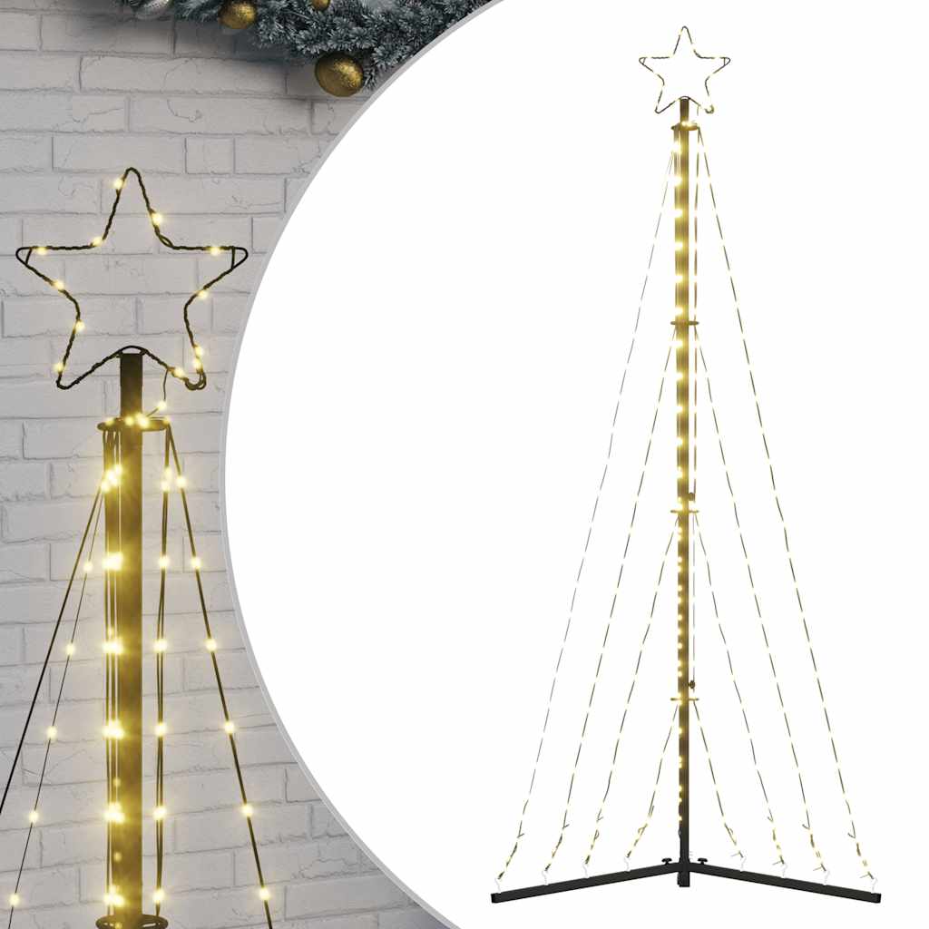 Albero di Natale a LED 339 LED Bianco Caldo 182 cm