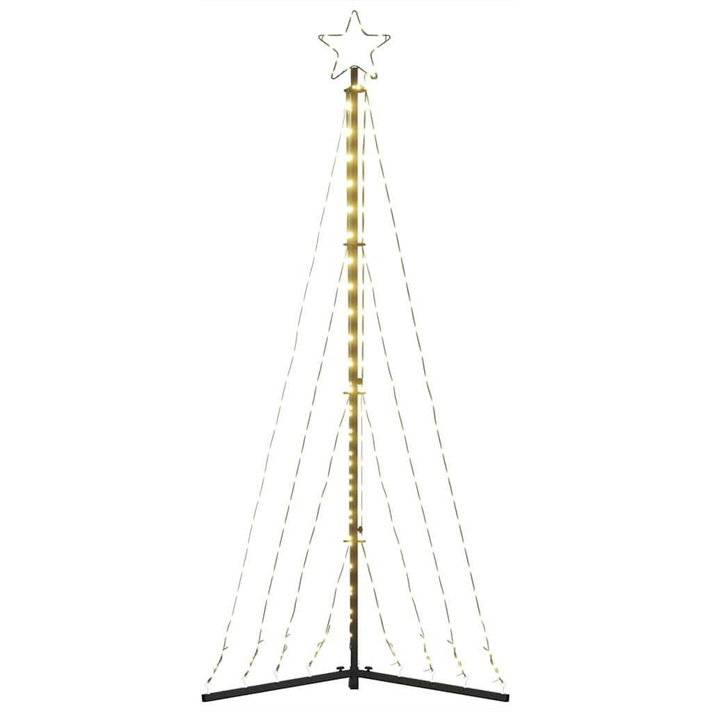 Albero di Natale a LED 339 LED Bianco Caldo 182 cm