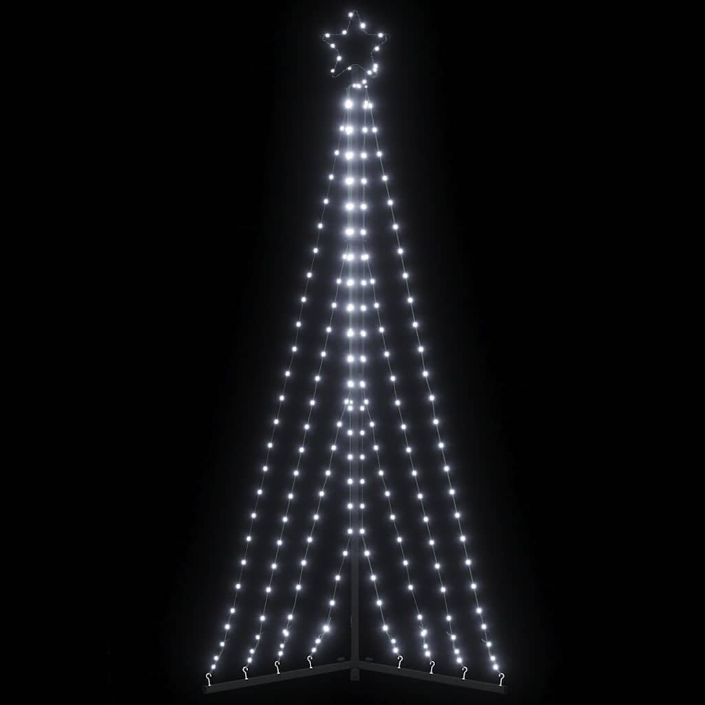 Albero di Natale a LED 339 LED Bianco Freddo 182 cm