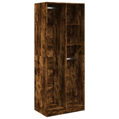 Armadio Rovere Fumo 80x50x200 cm in Legno Multistrato