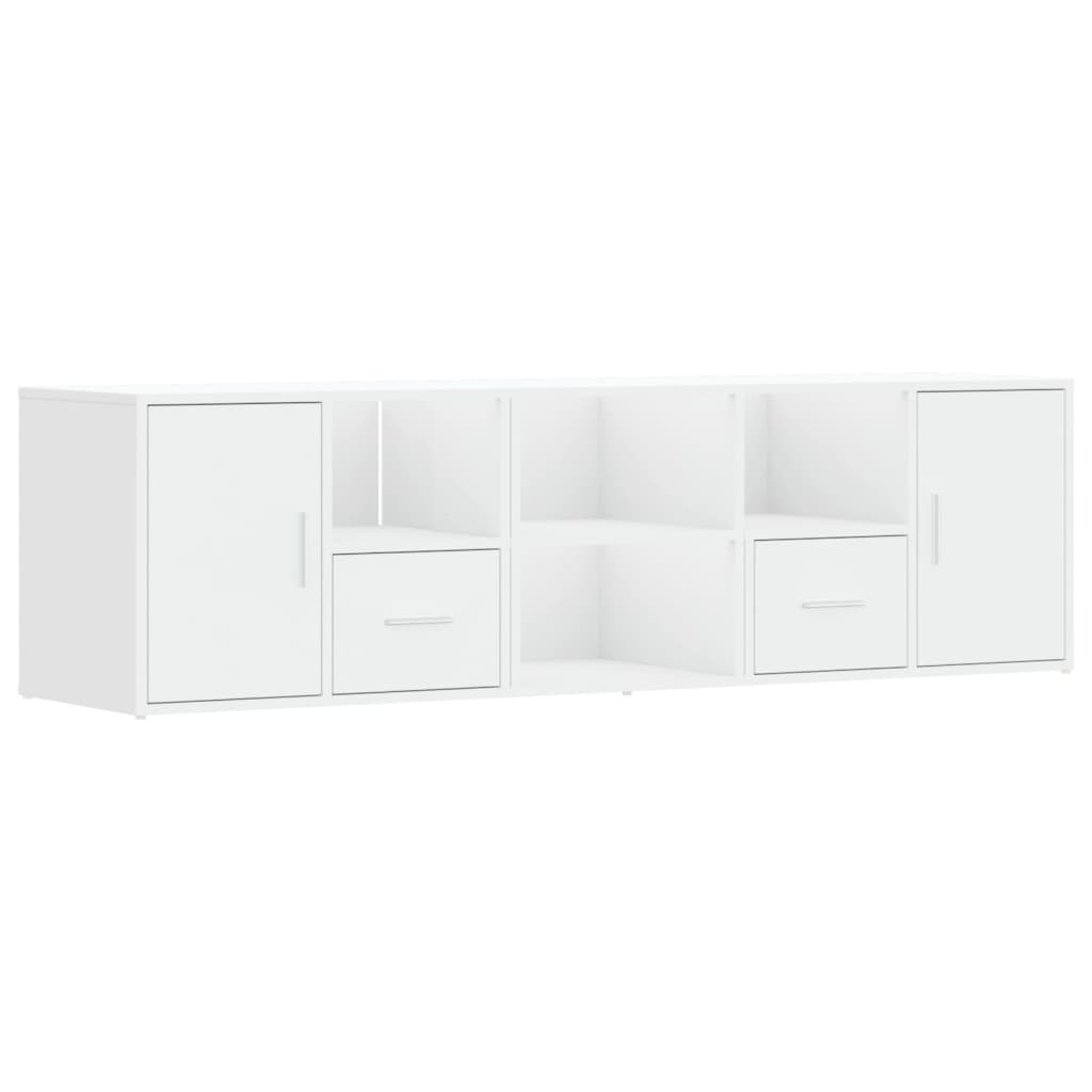 Mobile Angolare Bianco 160x40x45 cm in Truciolato