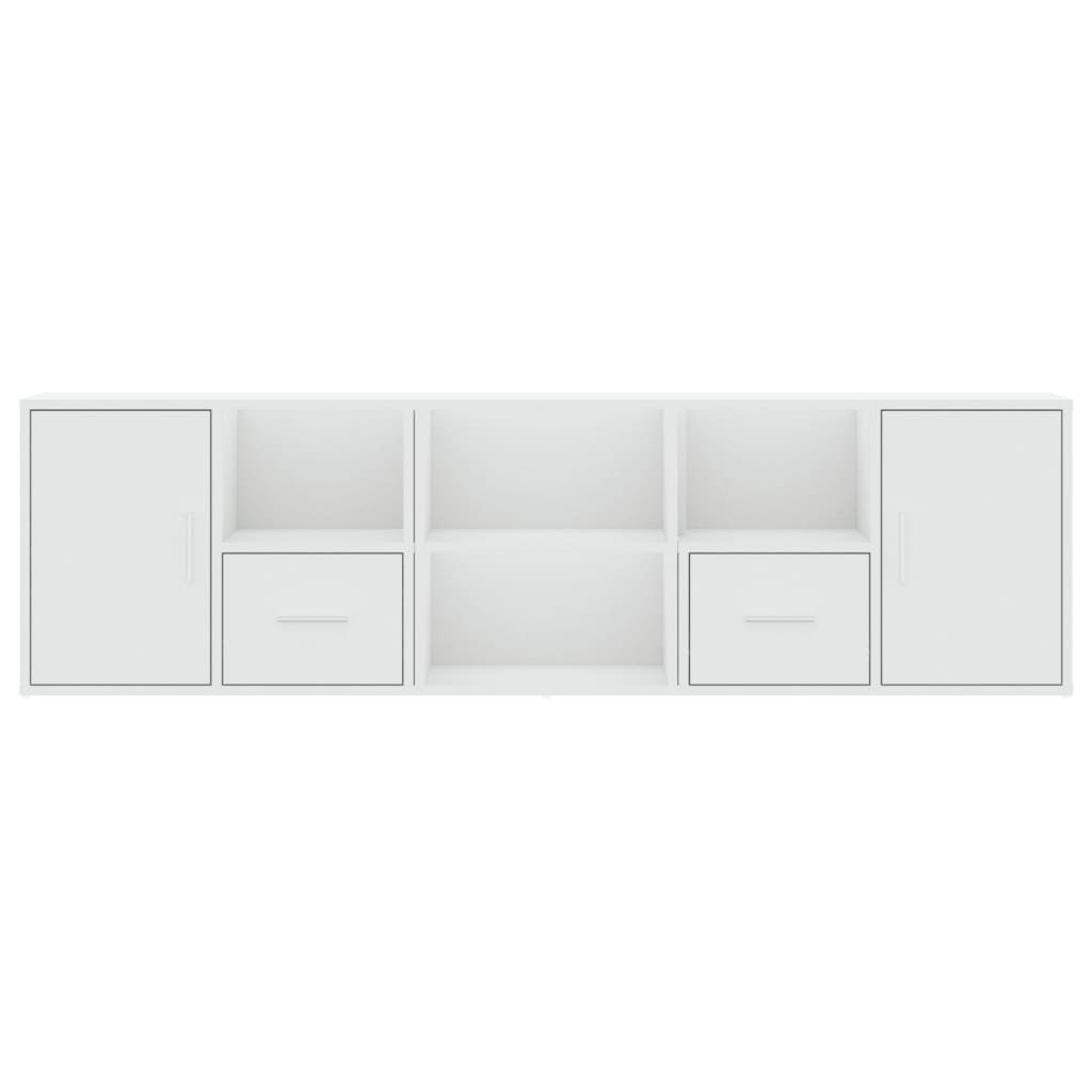 Mobile Angolare Bianco 160x40x45 cm in Truciolato