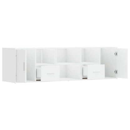 Mobile Angolare Bianco 160x40x45 cm in Truciolato