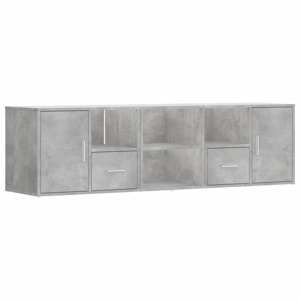 Mobile Angolare Grigio Cemento 160x40x45 cm in Truciolato