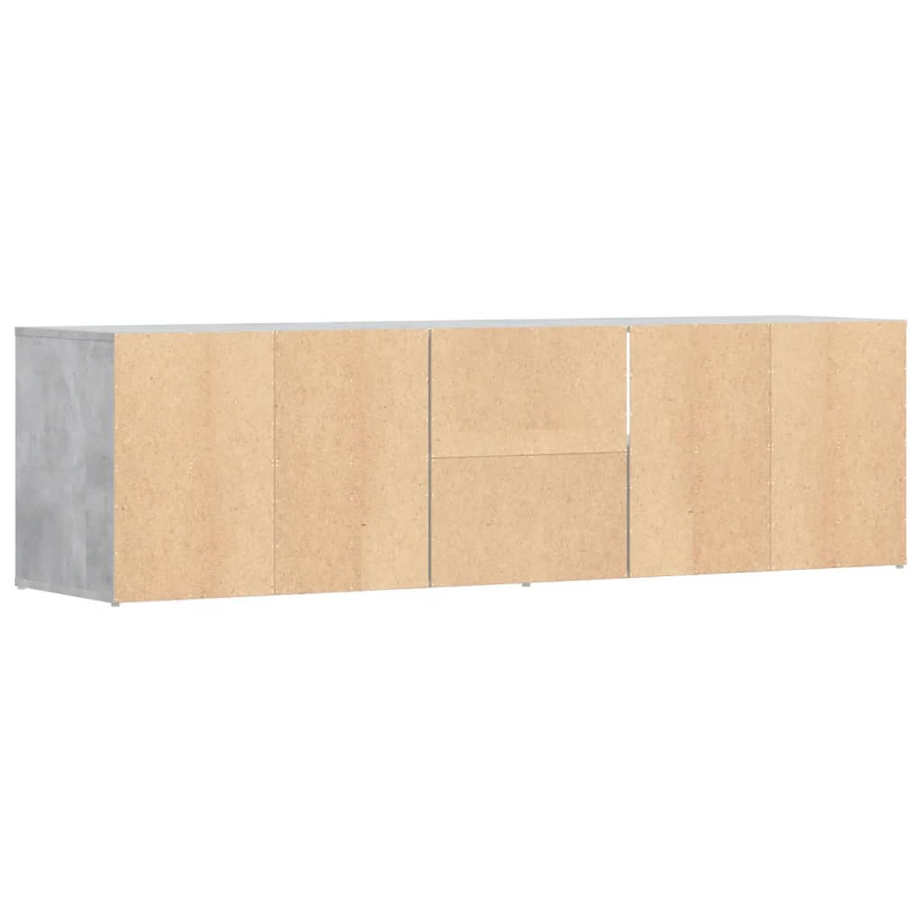 Mobile Angolare Grigio Cemento 160x40x45 cm in Truciolato