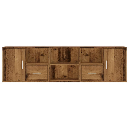 Mobile Angolare Legno Antico 160x40x45 cm in Truciolato