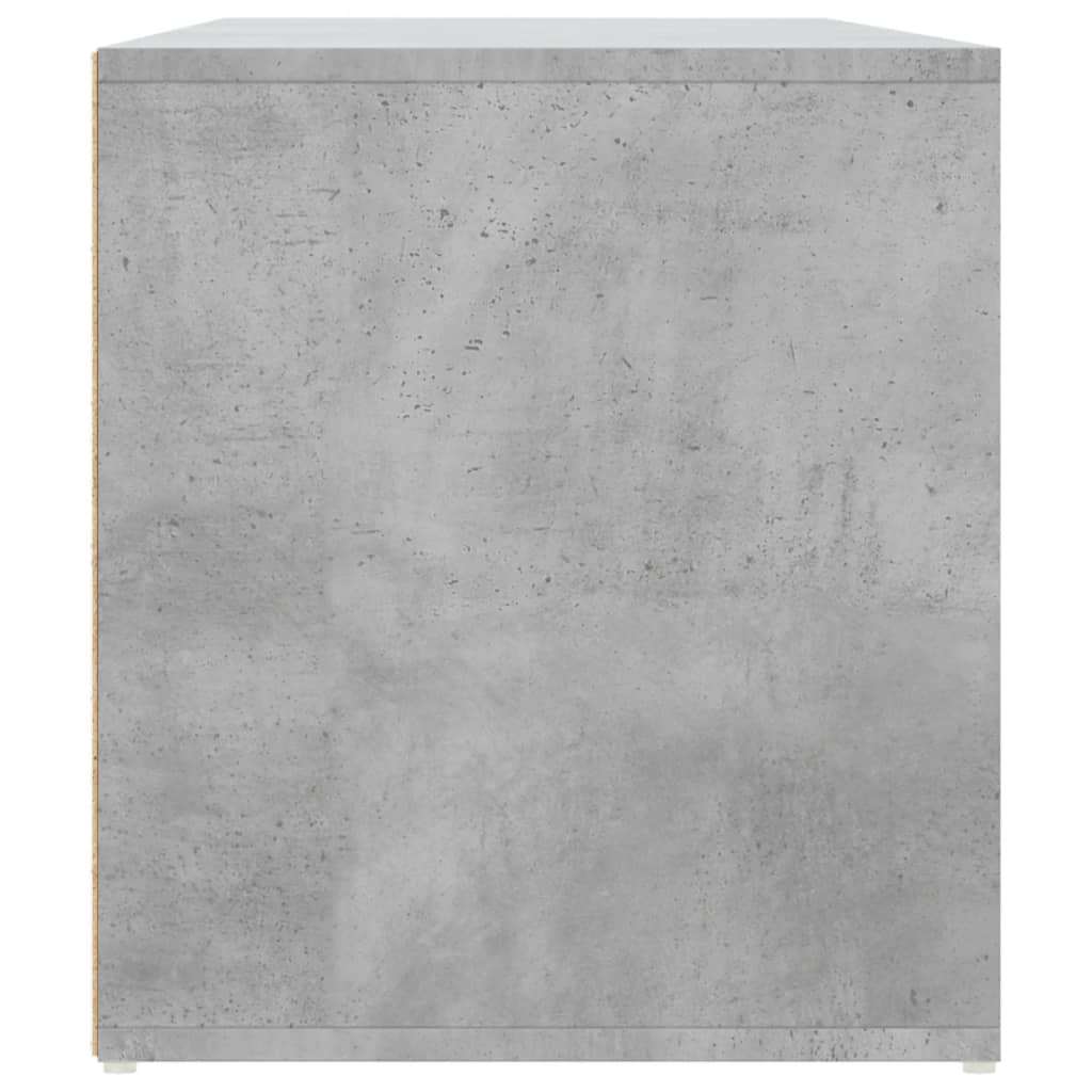 Mobile Angolare Grigio Cemento 200x40x45 cm in Truciolato