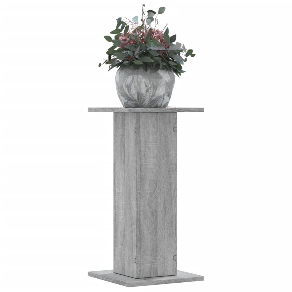 Supporti per Piante 2 pz Grigio Sonoma 30x30x60cm in Truciolato