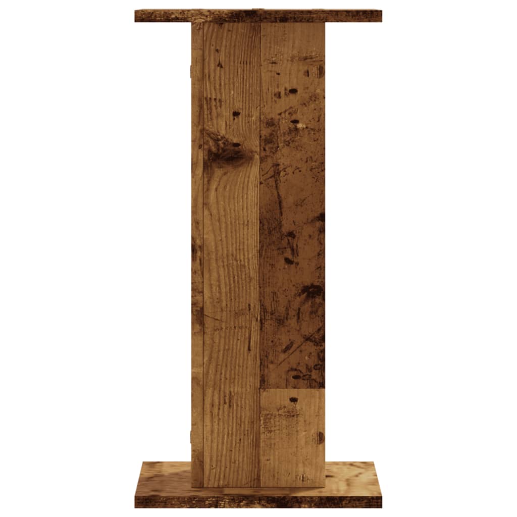 Supporti per Piante 2 pz Legno Vecchio 30x30x60 cm Truciolato